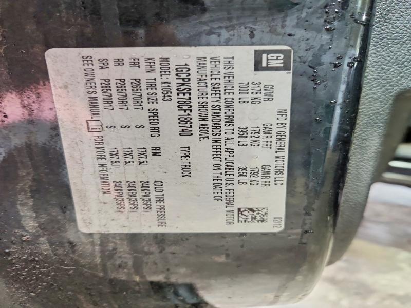 2012 Chevrolet Silverado მანქანა იყიდება აუქციონზე, vin: 1GCPKSE78CF186740, აუქციონის ნომერი: 54925546