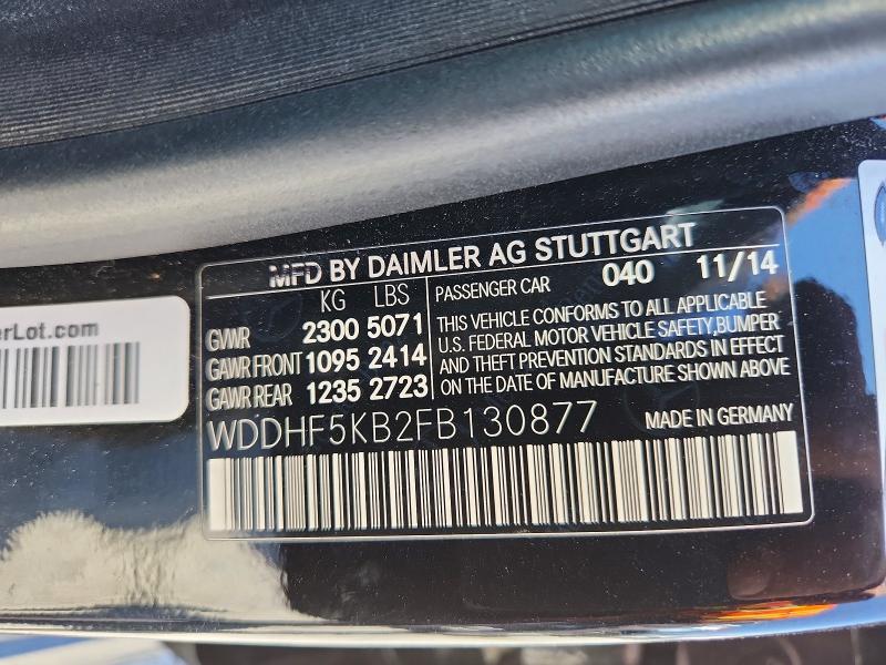 Продаж на аукціоні авто 2015 Mercedes-benz E, vin: WDDHF5KB2FB130877, номер лоту: 51795326