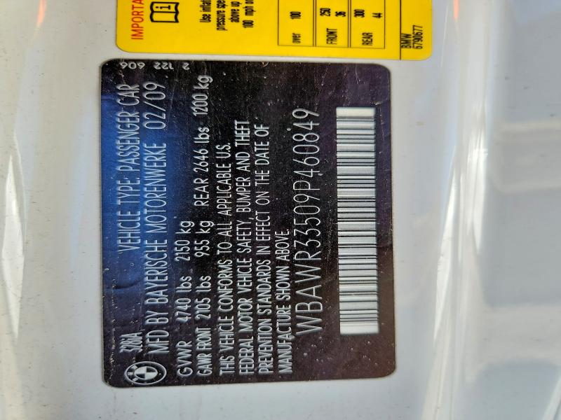 Продажа на аукционе авто 2009 Bmw 328, vin: WBAWR33509P460849, номер лота: 49992316