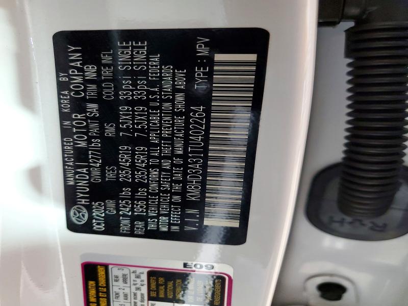 Aukcja sprzedaży 2026 Hyundai Kona, vin: KM8HD3A31TU402264, numer aukcji: 49087276
