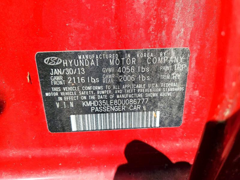 48876556 :رقم المزاد ، KMHD35LE8DU086777 vin ، 2013 Hyundai Elantra Gt مزاد بيع