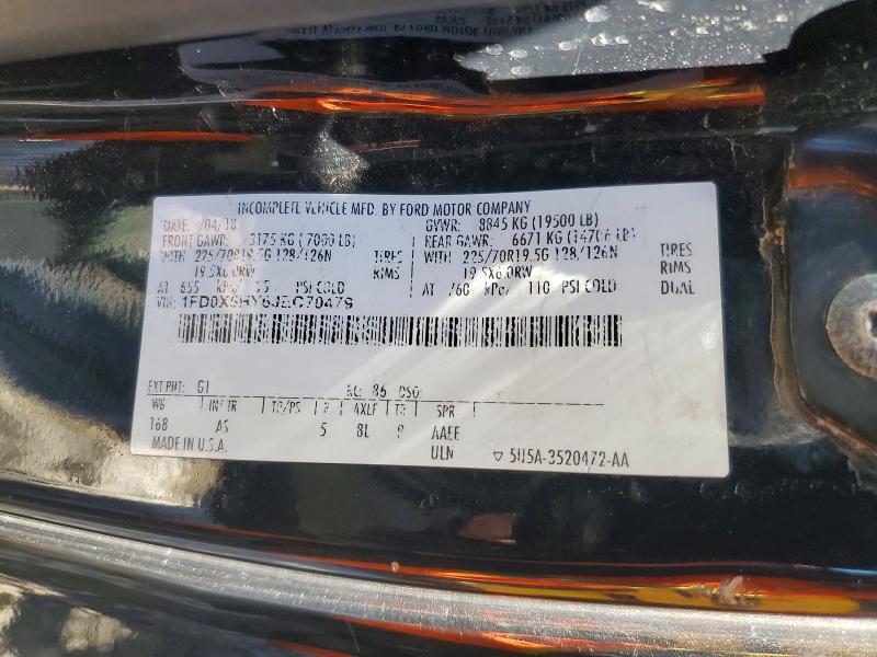 Продаж на аукціоні авто 2018 Ford F550, vin: 1FD0X5HY6JEC70479, номер лоту: 48602326