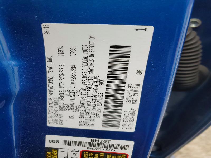Aukcja sprzedaży 2016 Toyota Tundra, vin: 5TFUY5F11GX563602, numer aukcji: 50219016