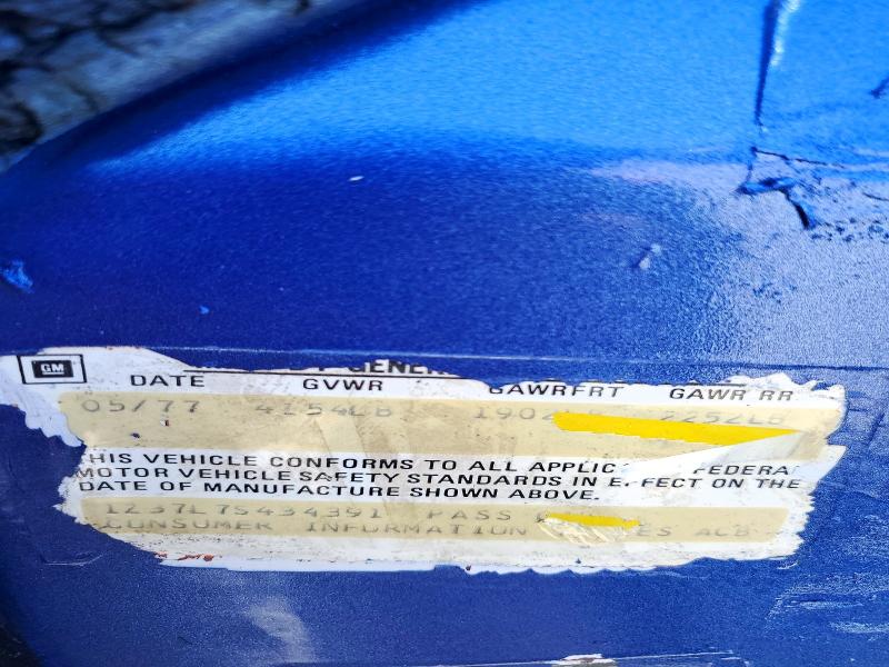 Aukcja sprzedaży 1977 Chevrolet Uk, vin: 1Z37L7S434391, numer aukcji: 50808266