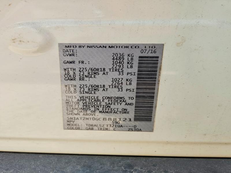 Aukcja sprzedaży 2016 Nissan Rogue, vin: 5N1AT2MT0GC888121, numer aukcji: 48431506
