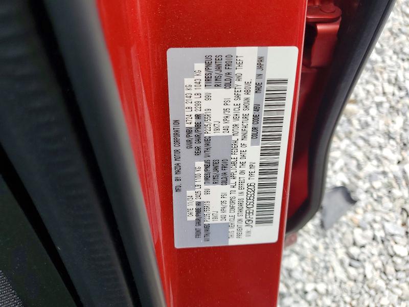 49231086 :رقم المزاد ، JM3KFBEM0S0593206 vin ، 2025 Mazda Cx-5 مزاد بيع