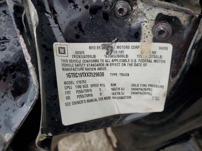 1999 Gmc New Sierra მანქანა იყიდება აუქციონზე, vin: 1GTEC19TXXZ529638, აუქციონის ნომერი: 49818436