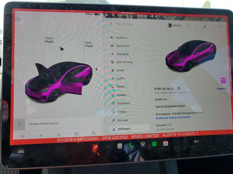 Продаж на аукціоні авто 2021 Tesla Model 3, vin: 5YJ3E1EA1MF030301, номер лоту: 50186886
