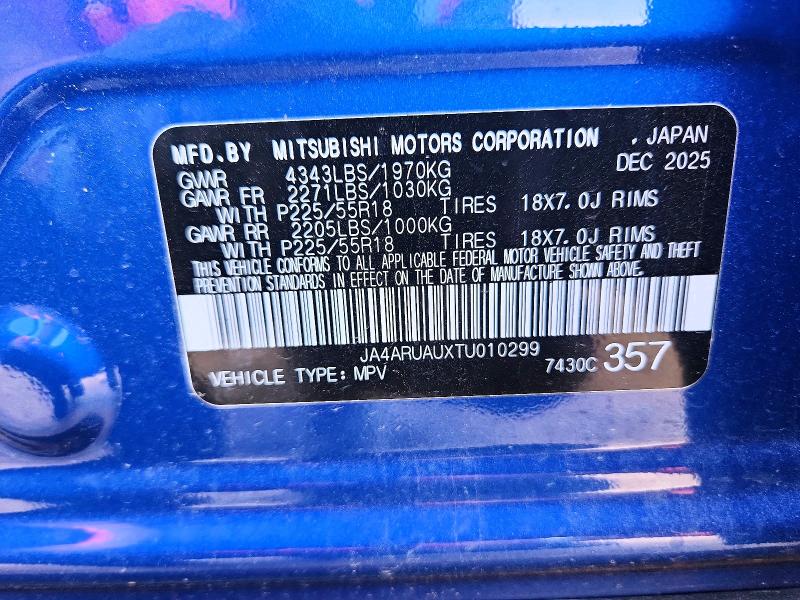 Продаж на аукціоні авто 2026 Mitsubishi Outlander Sport, vin: JA4ARUAUXTU010299, номер лоту: 49816216