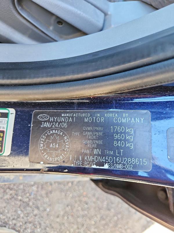 2006 Hyundai Elantra მანქანა იყიდება აუქციონზე, vin: KMHDN45D16U288615, აუქციონის ნომერი: 49739676