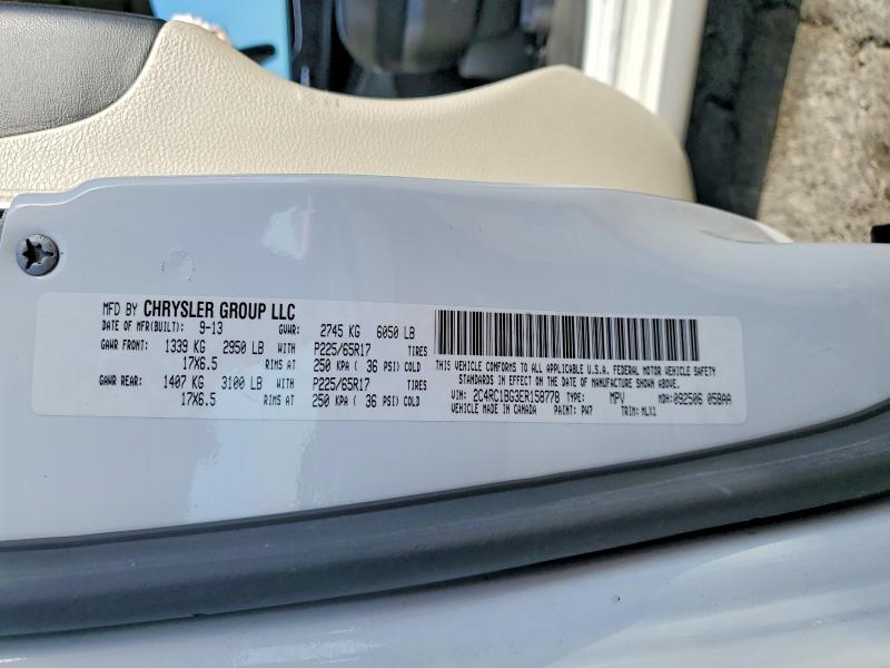 Продаж на аукціоні авто 2014 Chrysler Town & Country, vin: 2C4RC1BG3ER158778, номер лоту: 50161296