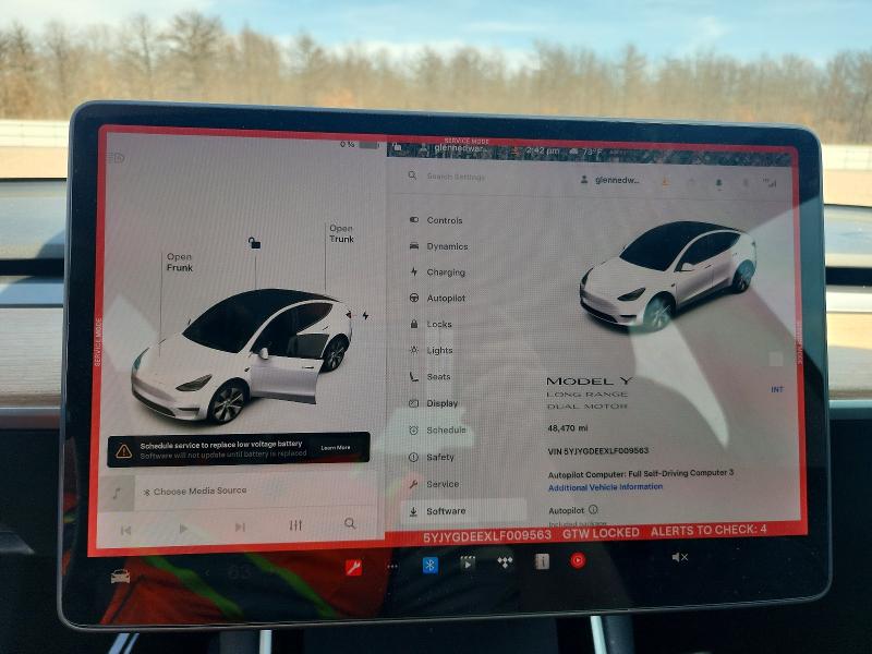 Aukcja sprzedaży 2020 Tesla Model Y, vin: 5YJYGDEEXLF009563, numer aukcji: 77547555