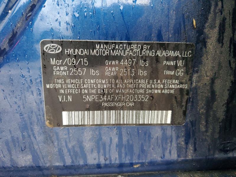 Продажа на аукционе авто 2015 Hyundai Sonata, vin: 5NPE34AFXFH203352, номер лота: 51479496