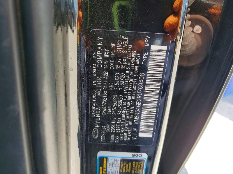 Aukcja sprzedaży 2024 Hyundai Palisade, vin: KM8R54GE2RU769408, numer aukcji: 49981146