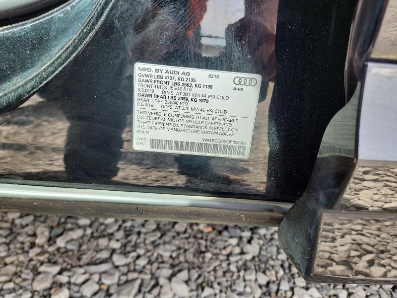Aukcja sprzedaży 2018 Audi Q3, vin: WA1BCCFSXJR030964, numer aukcji: 49894396