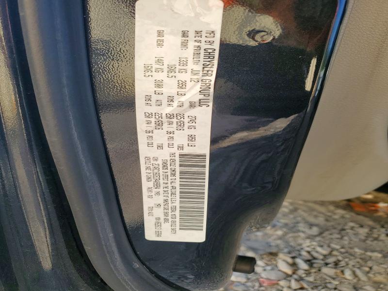 50072676 :رقم المزاد ، 2C4RC1BG5CR409894 vin ، 2012 Chrysler Town & Country مزاد بيع