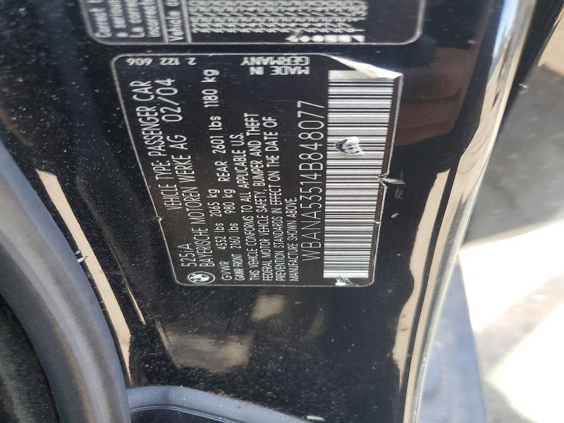 Продажа на аукционе авто 2004 Bmw 525, vin: WBANA53514B848077, номер лота: 51302236