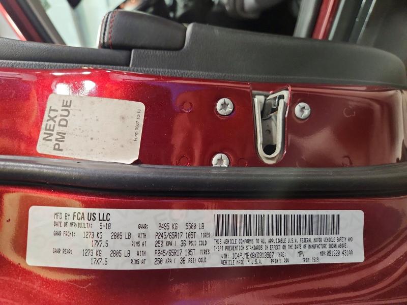 Aukcja sprzedaży 2019 Jeep Cherokee, vin: 1C4PJMBX8KD313967, numer aukcji: 49062306