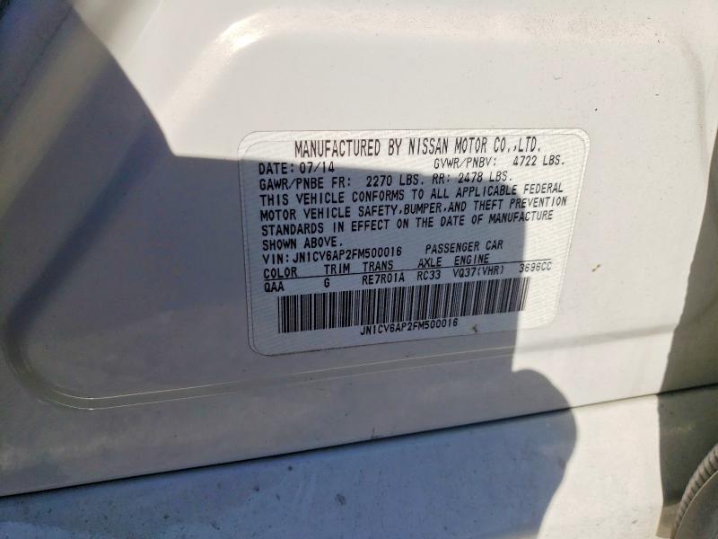 Aukcja sprzedaży 2015 Infiniti Q40, vin: JN1CV6AP2FM500016, numer aukcji: 48869036