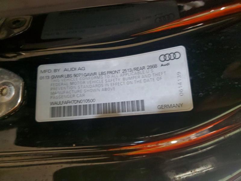 49451856 :رقم المزاد ، WAULFAFH7DN010500 vin ، 2013 Audi A5 مزاد بيع