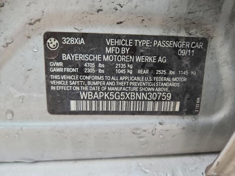 Aukcja sprzedaży 2011 Bmw Motorrad 328, vin: WBAPK5G5XBNN30759, numer aukcji: 50297986