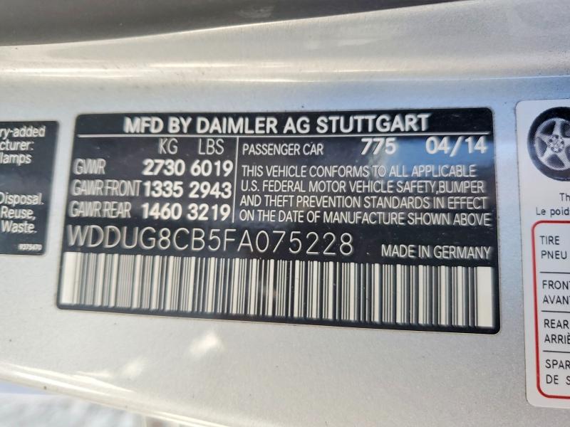 Aukcja sprzedaży 2015 Mercedes-benz S, vin: WDDUG8CB5FA075228, numer aukcji: 51341696