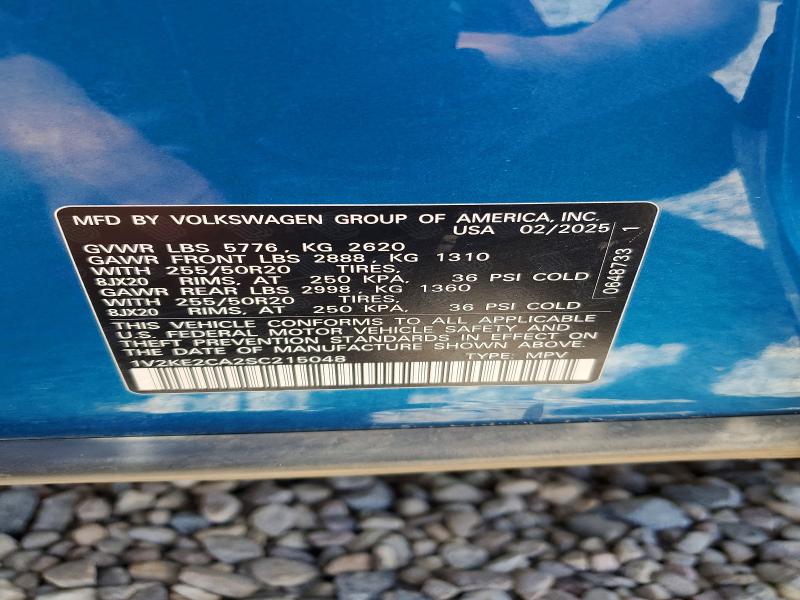Aukcja sprzedaży 2025 Volkswagen Atlas Cross Sport, vin: 1V2KE2CA2SC215048, numer aukcji: 50662946
