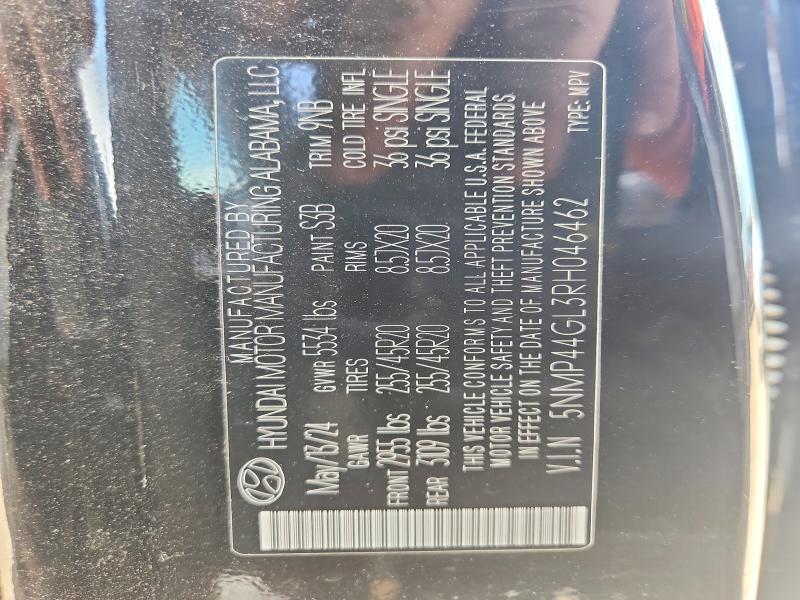 Продаж на аукціоні авто 2024 Hyundai Santa Fe, vin: 5NMP44GL3RH046462, номер лоту: 50585036