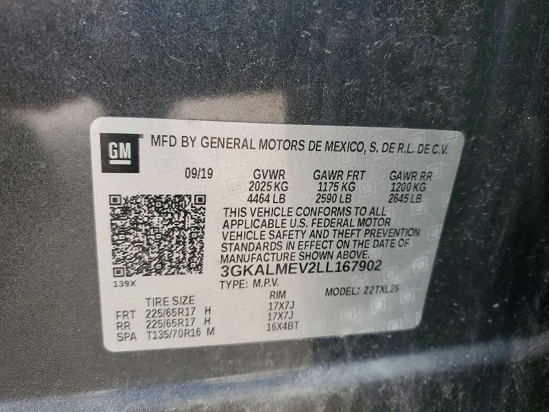 Продажа на аукционе авто 2020 Gmc Terrain, vin: 3GKALMEV2LL167902, номер лота: 50073456