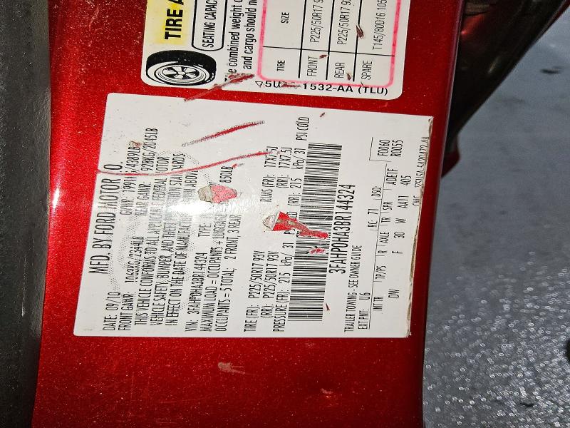 Продажа на аукционе авто 2011 Ford Fusion, vin: 3FAHP0HA3BR144324, номер лота: 50607456