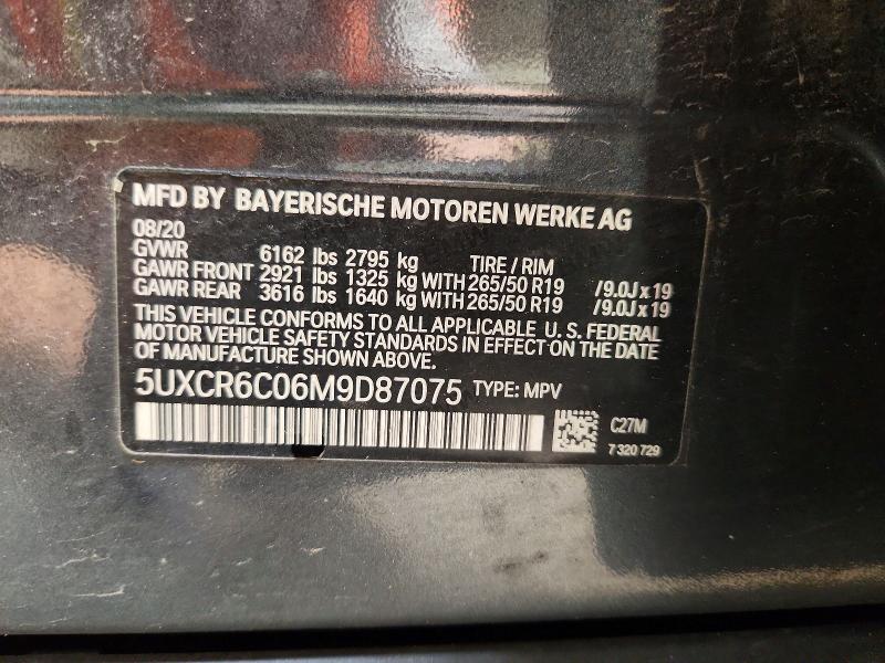 48484936 :رقم المزاد ، 5UXCR6C06M9D87075 vin ، 2021 Bmw X5 مزاد بيع