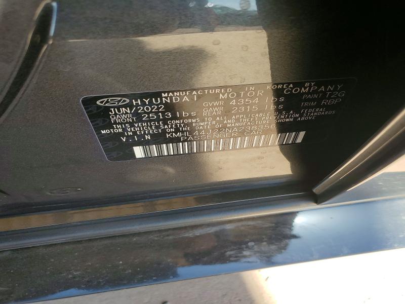 Продажа на аукционе авто 2022 Hyundai Sonata, vin: KMHL44J22NA238356, номер лота: 49961196