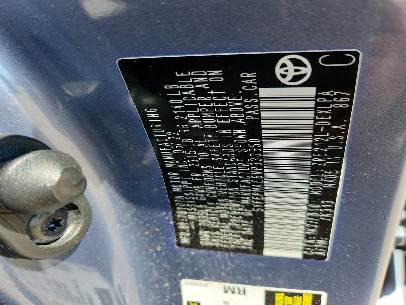 Продажа на аукционе авто 2022 Toyota Corolla, vin: 5YFEPMAE6NP330550, номер лота: 51430536