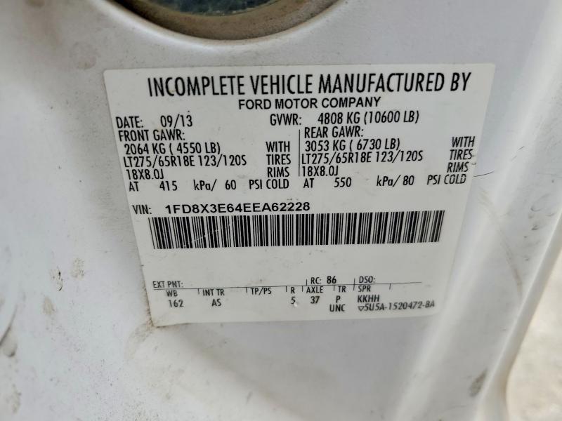 Auction sale of the 2014 Ford F350, vin: 1FD8X3E64EEA62228, lot number: 49810726
