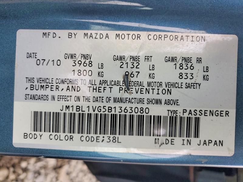 Aukcja sprzedaży 2011 Mazda 3, vin: JM1BL1VG5B1363080, numer aukcji: 48850026