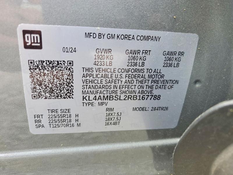 Продажа на аукционе авто 2024 Buick Encore, vin: KL4AMBSL2RB167788, номер лота: 48447186