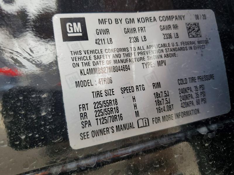Aukcja sprzedaży 2021 Buick Encore Gx, vin: KL4MMBS27MB044694, numer aukcji: 50611626