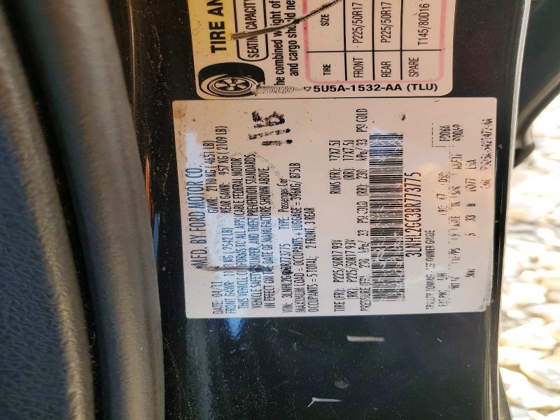 50267126 :رقم المزاد ، 3LNHL2GC3BR773775 vin ، 2011 Lincoln Mkz مزاد بيع