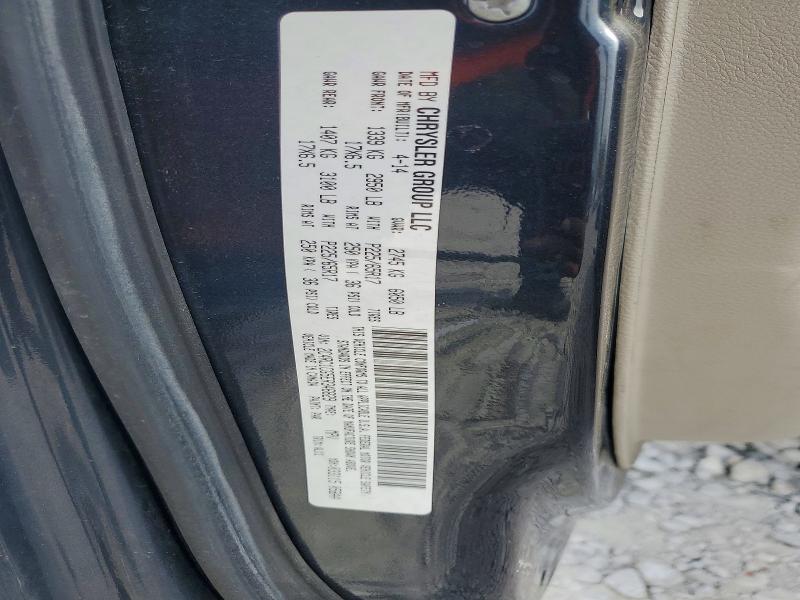Auction sale of the 2014 Chrysler Town & Country, vin: 2C4RC1CG5ER346829, lot number: 50736946