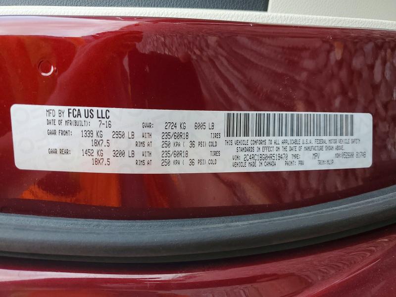Продаж на аукціоні авто 2017 Chrysler Pacifica, vin: 2C4RC1BG0HR519470, номер лоту: 48292656