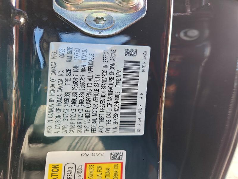 Aukcja sprzedaży 2024 Honda Cr-v, vin: 2HKRS4H28RH419809, numer aukcji: 51135706