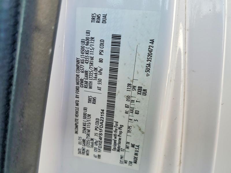 Aukcja sprzedaży 2016 Ford E450, vin: 1FDXE4FS1FDA23154, numer aukcji: 50196346