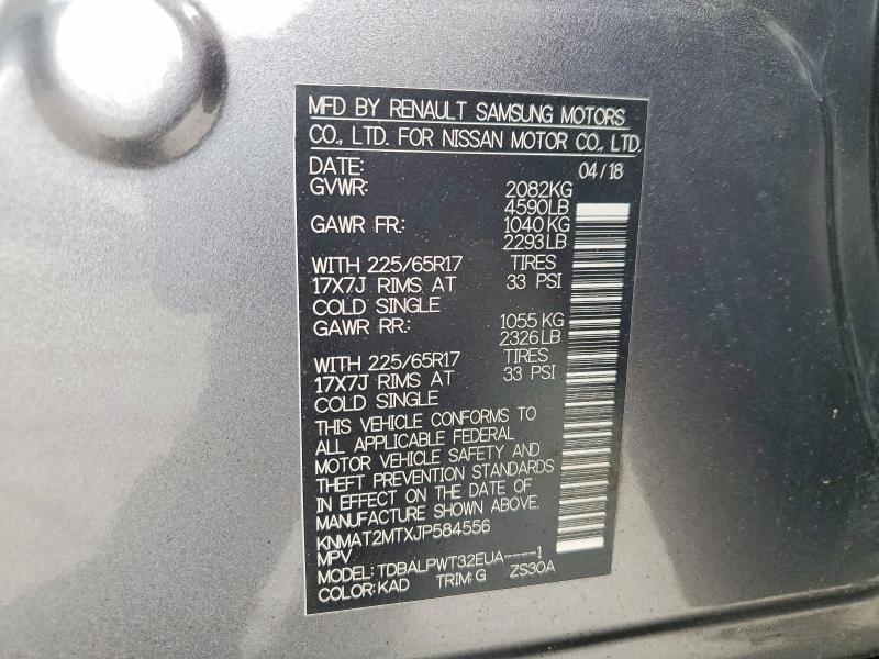 Продаж на аукціоні авто 2018 Nissan Rogue, vin: KNMAT2MTXJP584556, номер лоту: 51278846