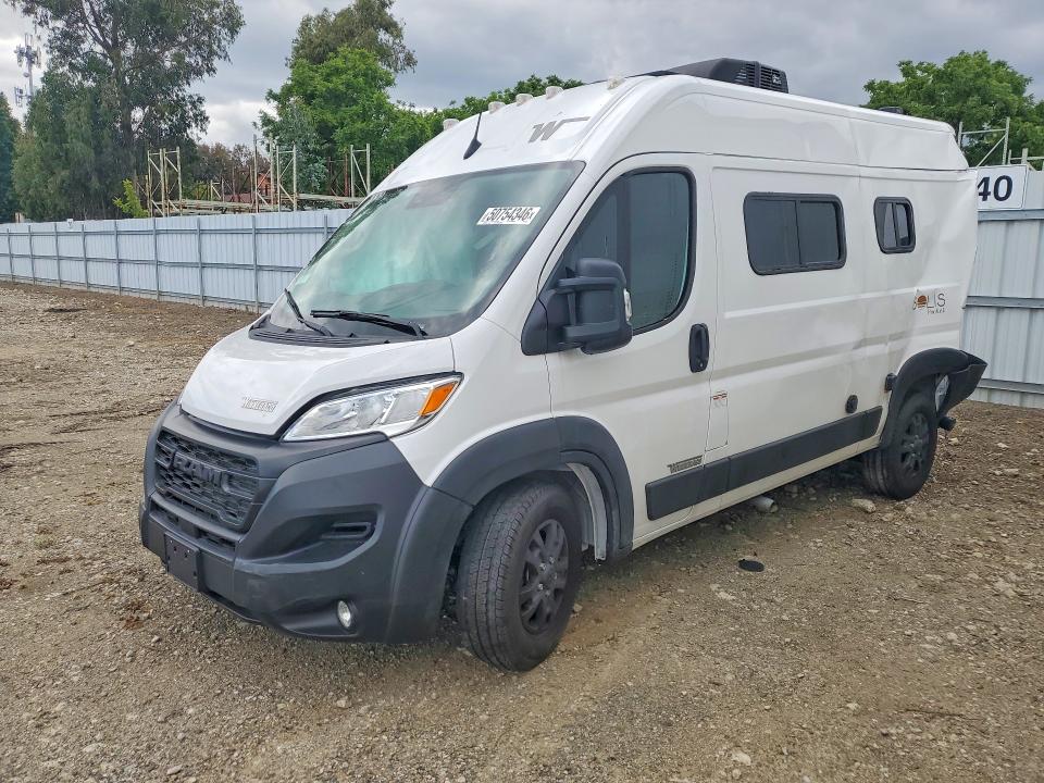 50754346 :رقم المزاد ، 3C6LRVBG3PE540624 vin ، 2023 Ram Promaster 1500 مزاد بيع