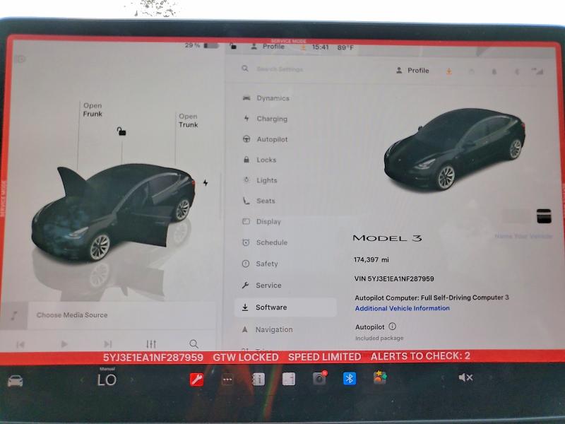 Продаж на аукціоні авто 2022 Tesla Model 3, vin: 5YJ3E1EA1NF287959, номер лоту: 51242856