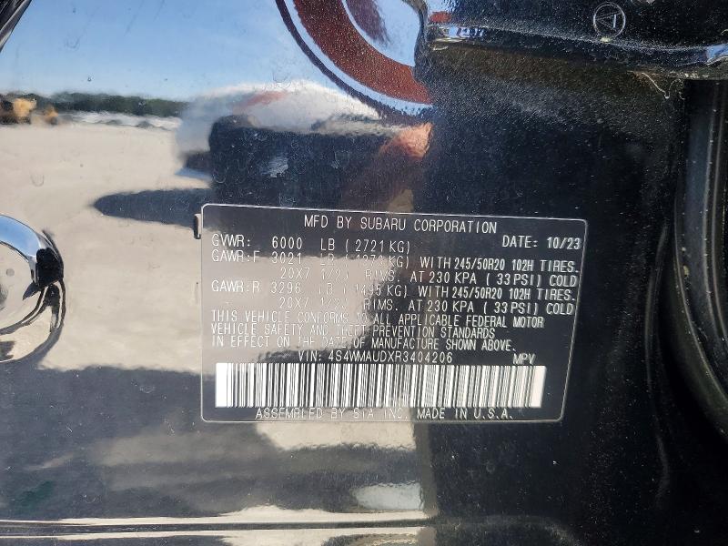 Aukcja sprzedaży 2024 Subaru Ascent, vin: 4S4WMAUDXR3404206, numer aukcji: 41771986