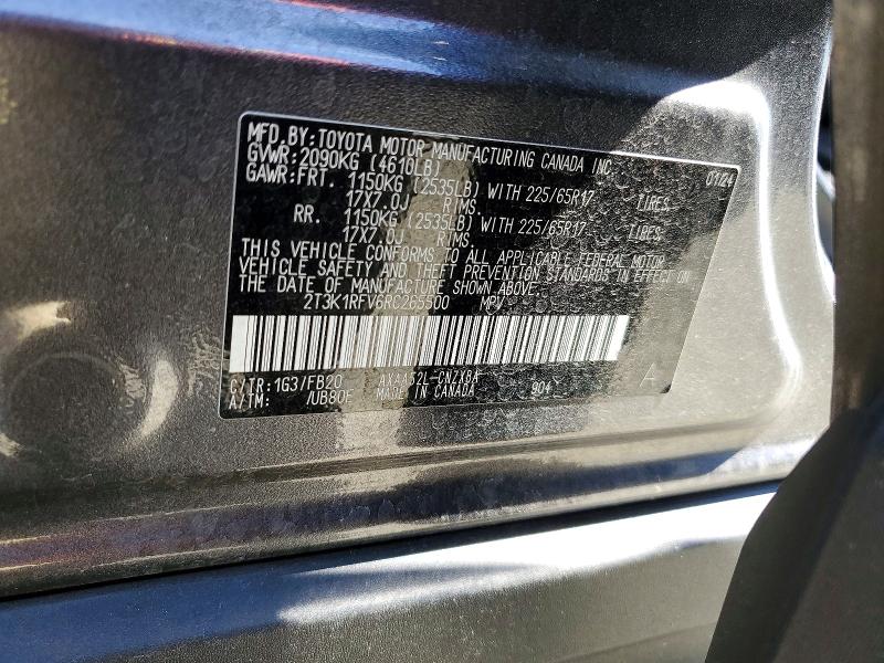 Aukcja sprzedaży 2024 Toyota Rav4, vin: 2T3K1RFV6RC265500, numer aukcji: 50671926