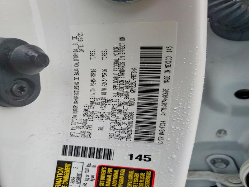 Продажа на аукционе авто 2021 Toyota Tacoma, vin: 3TMAZ5CN7MM156506, номер лота: 51382816