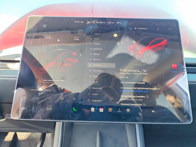 Продаж на аукціоні авто 2026 Tesla Model Y, vin: 7SAYGDEE6TF562598, номер лоту: 50698526