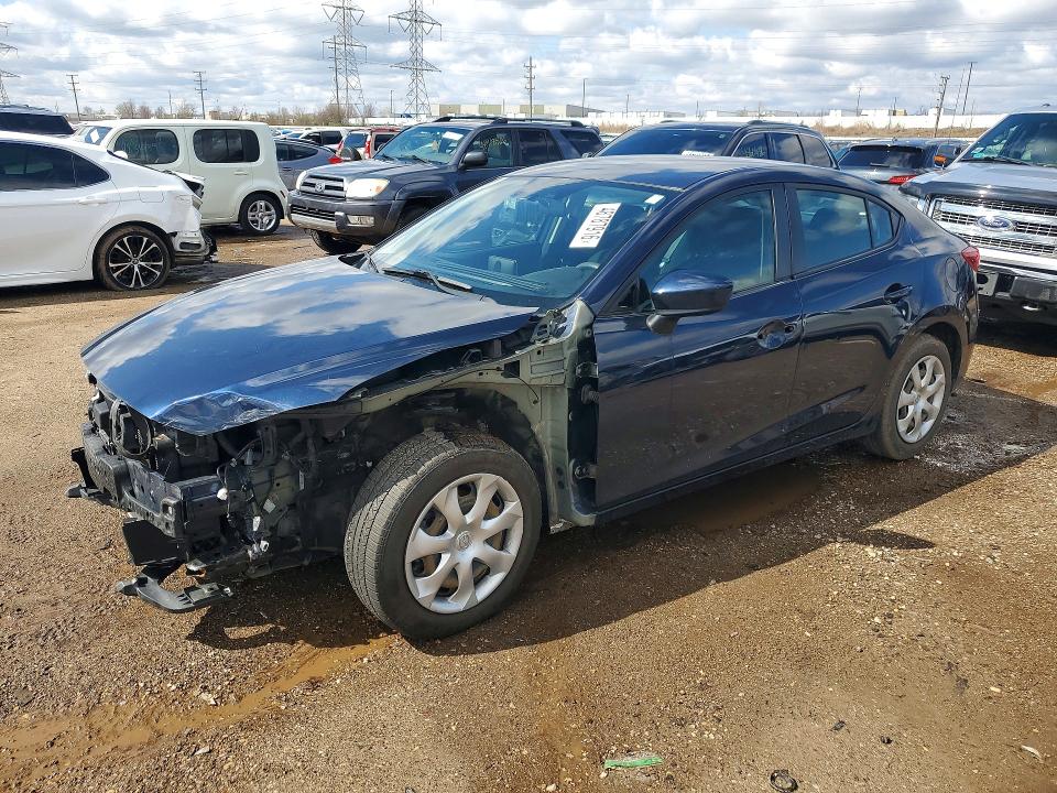 48787916 :رقم المزاد ، 3MZBM1U71FM176388 vin ، 2015 Mazda 3 مزاد بيع